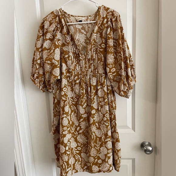 Universal Thread Brown Floral Mini Dress - Picture 2 of 4